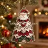 Novo Enfeite de Natal com Borda Acrílica Homem de Gengibre Decoração de Árvore de Natal Enfeite Pendurado Artesanato de Natal