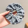 Scrunchie com vibe feminina, elástico de cabelo coreano fofo, acessório de cabelo estilo preguiçoso oversized, faixa de cabelo para coque