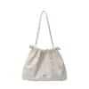 2026 Nuevo Estilo Simple Bolso de Hombro con Cordón de Gran Capacidad para Mujer, Bolso de Hombro Casual de Moda, Bolso Tote de Tendencia Estilo Coreano