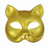 Vestido de Disfraz para Actuación Escénica del Festival de Fantasmas de Halloween, Máscara Facial de Gato con Forma de Personalidad, Máscara de Zorro de Mascarada