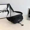 Mochila Transversal de Lona Casual Estilo Coreano 2026 para Viagem para Meninas Bolsa de Peito Casual para Uso Externo Bolsa de Lanche para Alunos do Ensino Fundamental