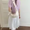 Versátil Bolso Tote Rosa para Mujer, Nuevo Bolso de Hombro de Nicho 2026, Estilo Universitario Casual de Gran Capacidad, Bolso de Moda