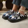 Pantuflas de algodón con estampado exclusivo transfronterizo para otoño e invierno, pantuflas de pareja, producción JIT transfronteriza POD con diseños personalizados, envío directo de una sola pieza