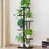 Suporte de flores interno do fabricante para uso doméstico na sala de estar, prateleira dobrável de vários níveis para economia de espaço para plantas verdes