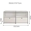 Armário Lateral Modular Combinado de Aço Inoxidável Estilo Coreano Simples ins Internet Popular Armário de Armazenamento Casa