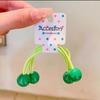 Anillo para el cabello de color caramelo para niños Cuerda de doble cabeza Banda de goma Bola Cuerda para el cabello Cola de caballo alta de bebé No daña el cabello Accesorios para el cabello de alta elasticidad
