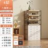 Rack de Armazenamento Simples em Estilo Japonês Armário Helmer Estilo Bauhaus Estilo Antigo Grão de Madeira Original Rack de Armazenamento Armário de Armazenamento para Sala de Estar e Cozinha