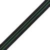 Poliéster Rayas Verdes Banda Elástica Negra Alta Elasticidad Accesorio para Equipo de Protección Cinta de Tejido Alta Elasticidad