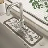 Tapete para Torneira Macio de Terra de Diatomáceas Banheiro Absorvente Secagem Rápida Tapete Bancada de Pia de Banheiro Cozinha Tapete para Vaso Sanitário