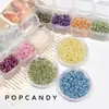 Mgb Creme Pulseira Colar Contas de Amendoim Brincos Artesanais DIY Joias Contas de Arroz Importadas Menina Fofa Fresco