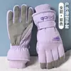 Guantes de Esquí para Hombres y Mujeres, Cálidos de Invierno, Pantalla Táctil, Estilo de Pareja, Felpa Engrosada, Para Patinete Eléctrico, Protección Contra el Viento Frío, Montañismo al Aire Libre, Ciclismo