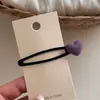 Presilha de Cabelo Estilo Coreano Cor Sólida Xadrez Formato de Coração em Tecido Presilha Única Retro para Meninas Presilha Lateral Mechas Rebeldes BB Clip Acessórios de Cabelo