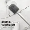 Cepillo para inodoro Bomao 2076, doble uso de pared y de pie, cepillo de limpieza de baño de mango largo para inodoros y retretes