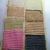 Nuevo Tapete de Paja Tejida Arcoíris Patrón de Paja Ecológica Papiro Multicolores Raya Recubierta Raya Impresa Manualidad Tela Decorativa