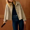 Amazon Tallas Grandes Comercio Exterior Transfronterizo Ropa de Mujer Chaqueta Estilo Europeo y Americano con Forro de Cuadros para Primavera y Otoño, Adecuada para Tallas Pequeñas
