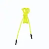 Tubo Termorretrátil de Ponta Dupla Longo de 136cm, Corda Redonda Trançada de Seda Baixa Elasticidade com 32 Fios, Corda Tubo Amarrada, Corda Colorida para Cós