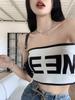 Carta Strapless Strapless Underwear Mulheres Fixo Copo Hot Girl Sexy Inner Wear Non-slip Outer Wear Base Wrap