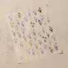 Marco de Fotos Estilo Fresco Vintage Pegatinas de Uñas con Forma de Lazo Ts4078 Estilo Pastoral Francés Pegatinas Florales de Cerezo para Uñas
