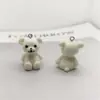 Nuevo Colgante de Oso de Resina Estéreo de Dibujos Animados DIY Accesorios de Joyería Aretes Colgante para Teléfono Móvil Adornos Accesorios Venta al por Mayor
