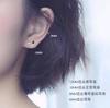 Aretes de Plata Esterlina S999 con Circonita de Cuatro Garras para Mujer Lujo Sencillo y Accesible Aretes Luminosos de Alta Gama para Mujer Aretes de Plata Nicho Coreano