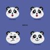 Tela de sarga de calidad europea y americana Parches de panda bordados Bordado de ropa DIY Parches de emoji Diseño libre