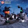 Decoraciones de Halloween Horror Mago Magia Elfo Casa de Calabaza Fantasma Artesanías de Resina Micropaisaje Adornos Pequeños