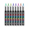 Conjunto de Canetas Marcadoras Acrílicas Líquidas Ponta Macia Reta Transfronteiriço DIY Arte Graffiti Pintura Caneta Aquarela Caneta Marcadora à Base de Água