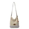Bolso Tejido Calado Versátil para el Viaje Diario de Mujeres Estilo Nuevo 2026 Bolso de Hombro Cruzado Casual para la Playa y Vacaciones para Mujeres