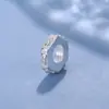 Plata Pura 999 Accesorios para Manualidades Plata Lisa Hecha a Mano Espaciador de Plata 5-8mm Junta Espaciadora de Plata Cuenta Espaciadora Onda de Agua Protección Pulsera Venta al por Mayor