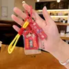 Bolsita de bendición para examen, amuleto divertido cultural y creativo, adorno colgante para coche, llavero con cordón, bolsita bordada con deseo para examen