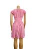 Vestido ajustado sexy de Spice Girl con mangas abullonadas y cuello cuadrado para mujer, estilo europeo y americano, de verano, nuevo, transfronterizo