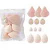 Set de 12 Huevos de Belleza, Esponja Cruzada de Exportación, Base Líquida, Cushion de Aire, Esponja de Maquillaje, Uso Húmedo y Seco