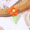 2022 Acessórios de Joias DIY Flores de Tecido Feitas à Mão Flores de Cinco Pétalas com Folhas Cachecol Meias Sapatos Acessórios de Flores Acessórios de Cabelo