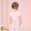 Ropa de Baile para Niños Primavera y Verano Tops de Encaje de Manga Corta Falda Tutú para Mujer Lazo Body para Niños Ropa de Baile