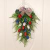 Hongyu colgante de decoración del Día de la Independencia Americana flor artificial Tulipán árbol boca abajo puerta principal hogar pared colgante Amazon