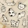 Patch Bordado Original Autoadesivo Gato Desenho Animado Patch Bordado DIY Patch Feito à Mão Aplique Frete Grátis