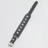 Pulsera Negra de Cuero Tachonada Estilo Punk Hip-Hop Europeo y Americano, Pulsera Ancha Personalizada de Moda con Pinchos para Hombre Tendencia