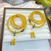 Pulseira Multifio de Jade Quartzo Simples Versátil Unissex Fonte para Transmissão ao Vivo Atacado Nova Pulseira de Brincadeira Cultural Chinesa
