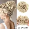 Adereço de Coque para Comércio Exterior com Elástico, Anel de Cabelo Cacheado Flor em Botão, Ferramenta de Penteado de Coque, Coque de Cabelo Realista Fofo Fosco