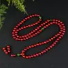 Mineral Crudo Cinnabar de Alto Contenido Calabaza Jade Cuentas Pulsera Multicírculo Arena Dorada Púrpura Arena Roja Imperial Pulsera Venta al por Mayor Dropshipping