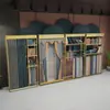 Suporte de Exibição de Cartões Pendurados para Tecido de Cortina Stand de Chão Prateleira para Tecidos de Têxteis para Casa Salão de Exposições Suporte Grande para Amostras Móvel