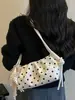 Bolsa de Mão Xiaomi Estilosa com Bolinhas Retro Feminina 2026 Verão Nova Elegante na Moda Bolsa de Ombro Único Bolsa de Axila