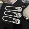 Horquilla de estrella hueca de metal plateado con flecos laterales, pinza para el pelo con flecos delanteros para mujer, horquilla de una palabra, tocado