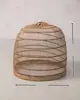 Cesta de pesca para peces jaula para anguilas amarillas jaula de peces tejido de bambú cesta de bambú cesta para recoger té hecha a mano pura accesorio de actuación artesanal decoración