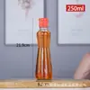 Olla de aceite para el hogar Cocina botella de condimento de salsa de soja, vinagre, aceite de sésamo botella de aceite de vidrio a prueba de fugas no cuelga recipiente de aceite para aceite comestible