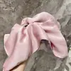 Pañuelo Cuadrado de Satén y Seda Elegante, Coletero, Lazo para el Cabello Estilo Francés, Cuerda Doble Cara para el Cabello, Diadema para Niñas