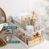 Estante de almacenamiento transparente multicapa extraíble, estante de almacenamiento para botellas de condimentos cosméticos, estante de almacenamiento multicapa extraíble con cajón