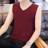 Chaleco cálido sin costuras con forro polar, ajustado, elástico, interior combinable, camisa de terciopelo de doble cara para hombres jóvenes y estudiantes.