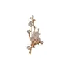 Broche de Aleación de Perlas y Ramas Estilo Antiguo Diseño de Nicho Lujo de Gama Alta Accesible Accesorios de Joyería Broche para Ropa