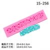 Molde de Silicona Líquida para Hornear Pastel de Fondant Encaje de Borde de Perlas Largas Molde Decorativo Creativo